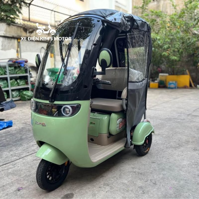 Xe điện 3 bánh mái che tại Hà Nam Xe điện 3 bánh mái che tại Hà Nam