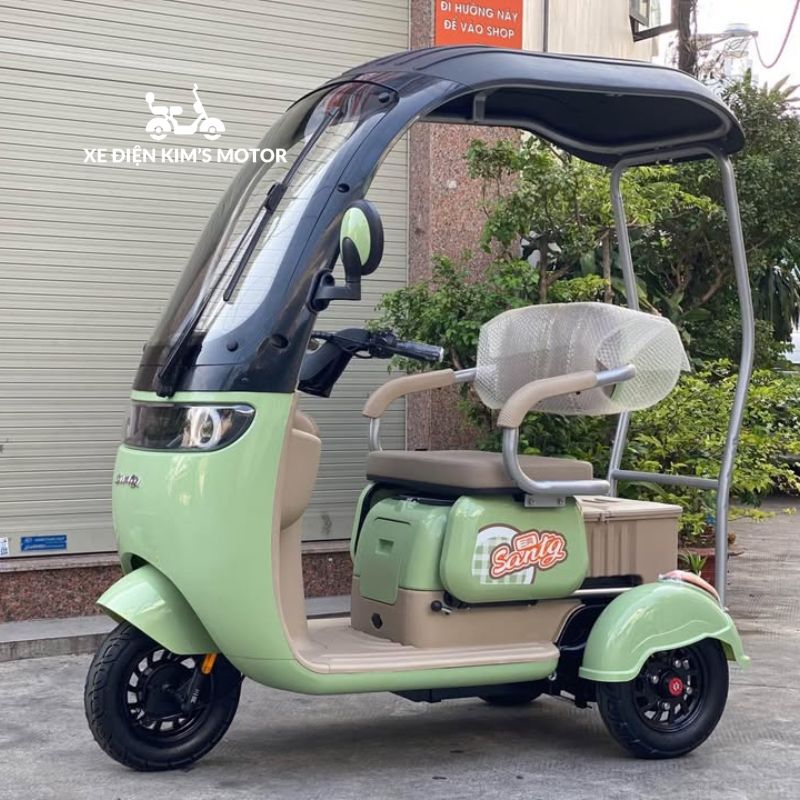 Xe điện 3 bánh mái che tại Hà Nam Xe điện 3 bánh mái che tại Hà Nam