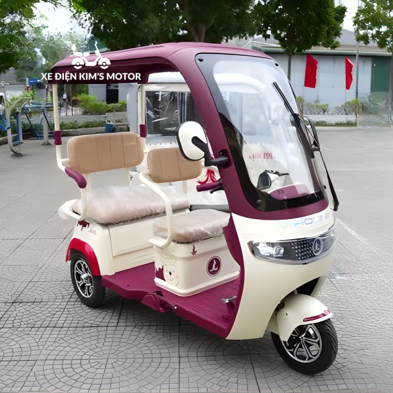 Xe điện 3 bánh có mái che Khánh Hòa