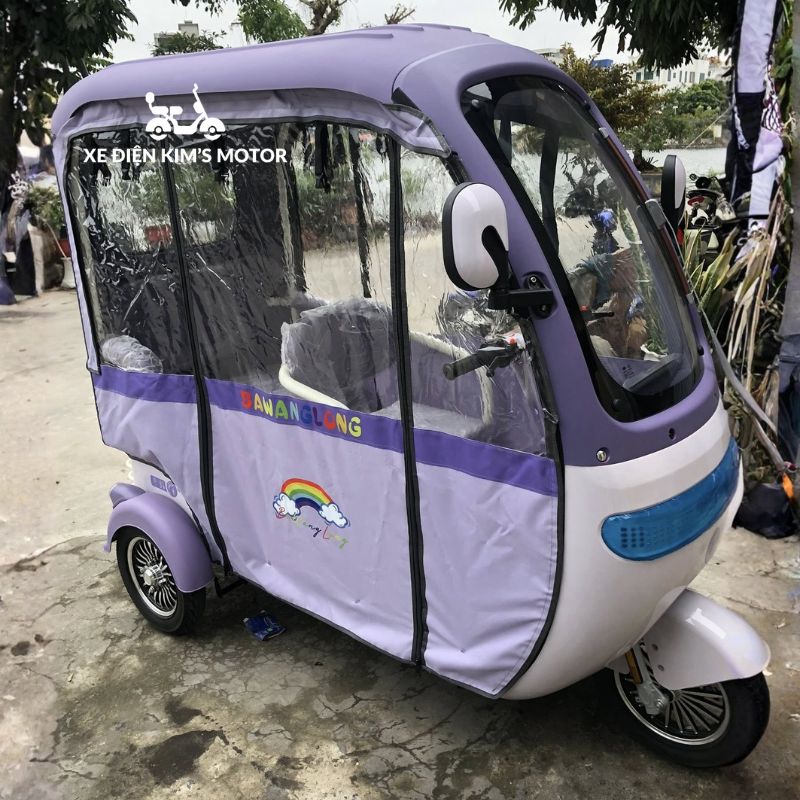 Xe điện 3 bánh có mái che Sóc Trăng